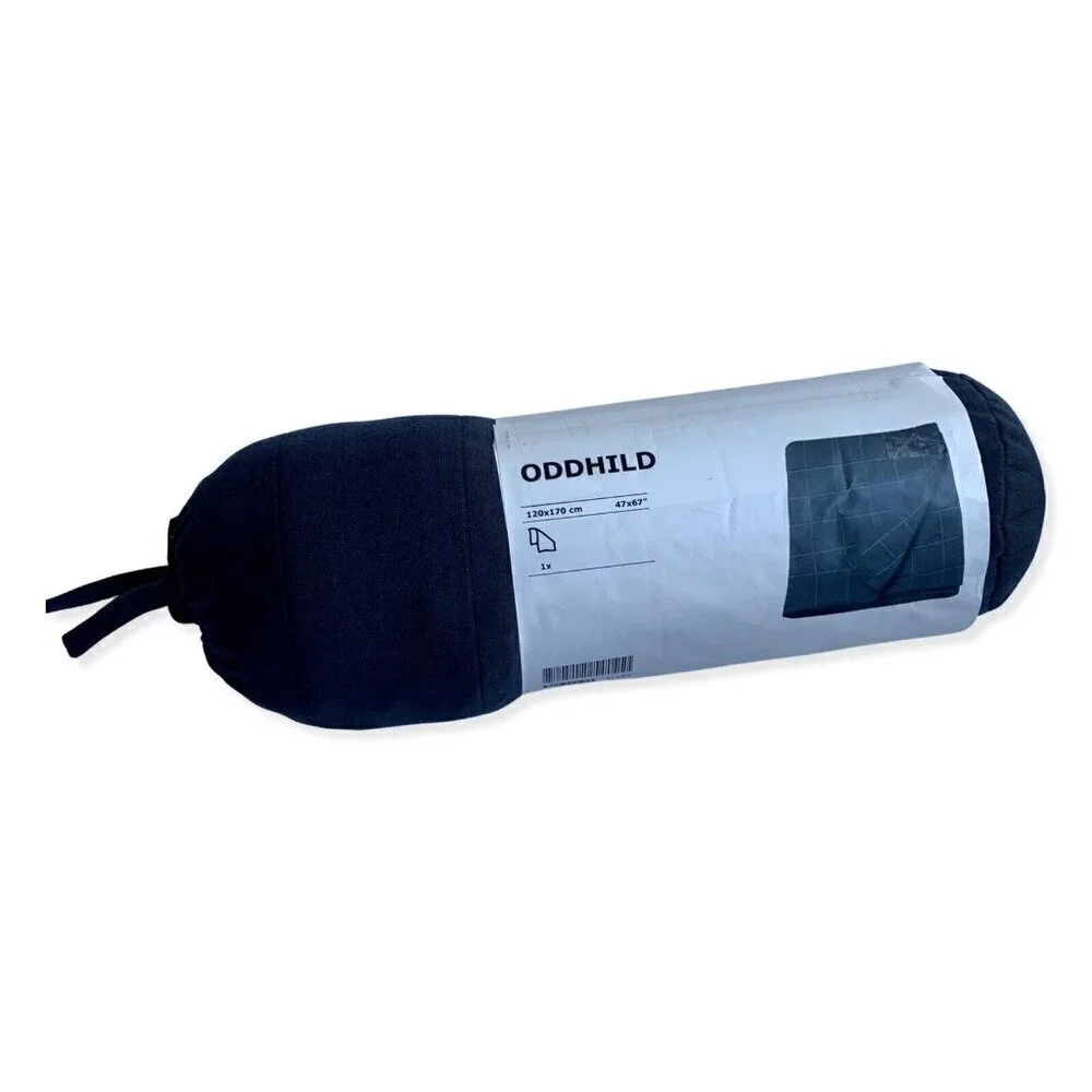 Ikea Oddhild Throw Blanket NAVY New in Package 47 x 67